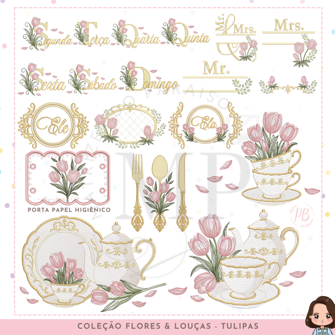 Coleção  Tulipa Louças e Flores